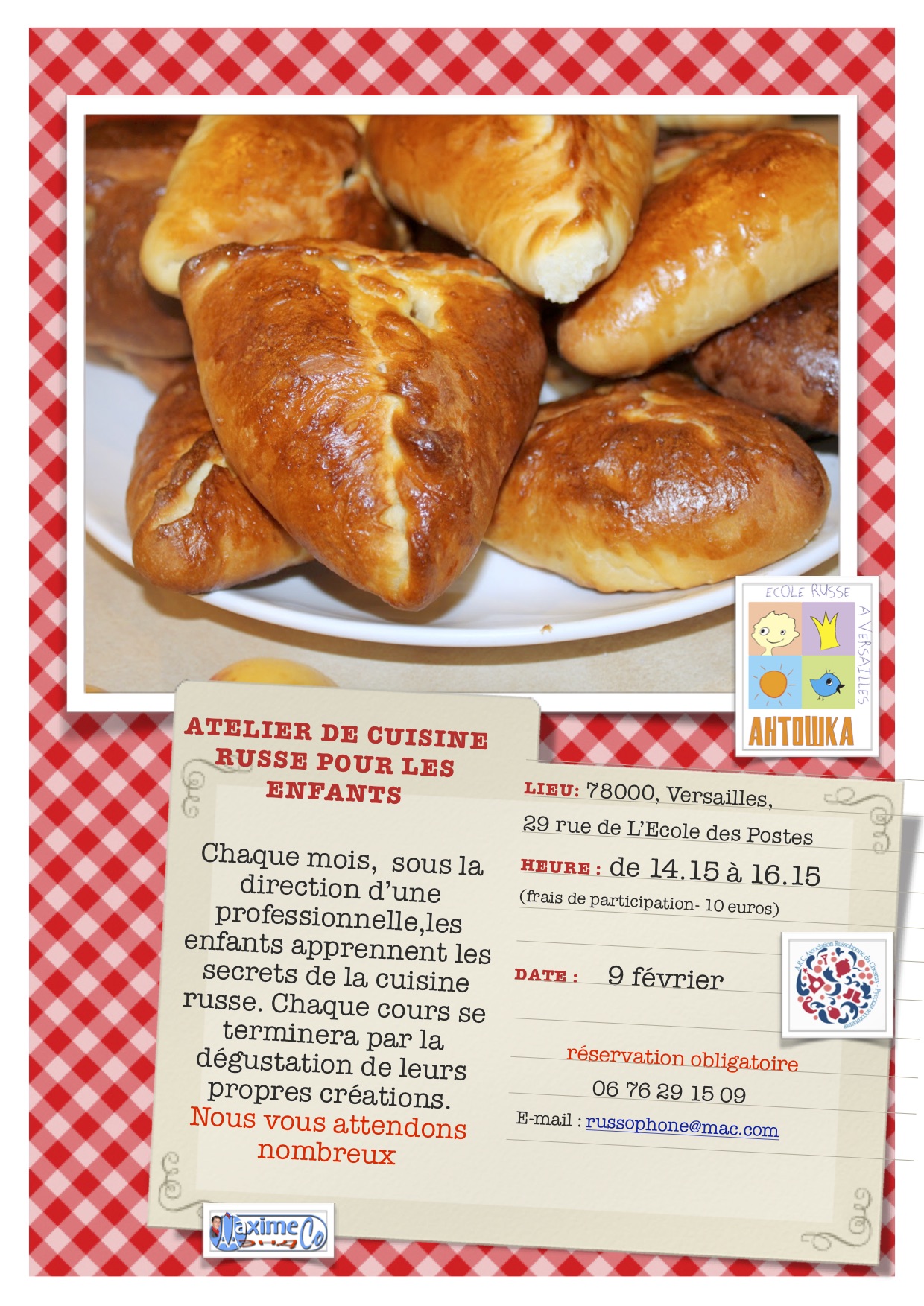 Read more about the article Atelier de cuisine russe pour les  enfants le 9 février