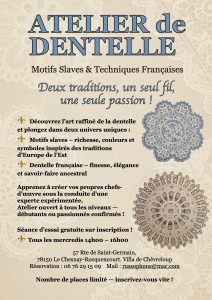 Lire la suite à propos de l’article ATELIER de DENTELLE
